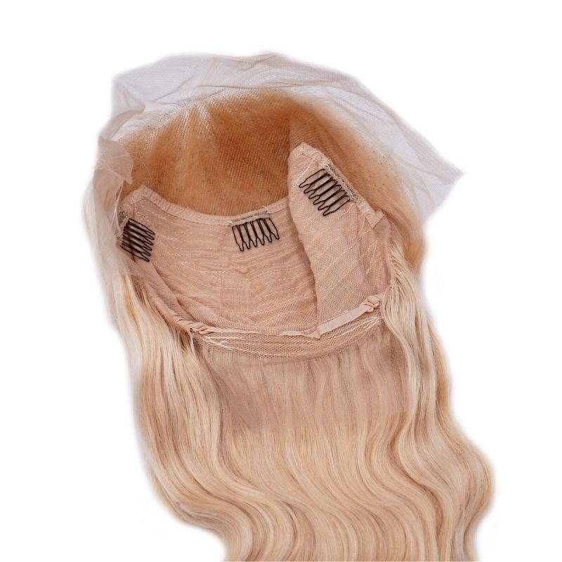 Blonde front lace wig