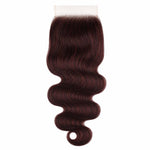 Burgundy Body Wave 5x5 HD Lace Closure